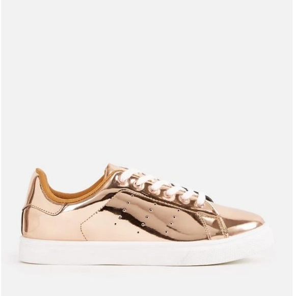 JustFab Shoes - Just Fab Rose Gold Women's Sneakers